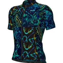 Alu00e9 Alé - Pragma Caraibi S/S Jersey - Radtrikot Black New