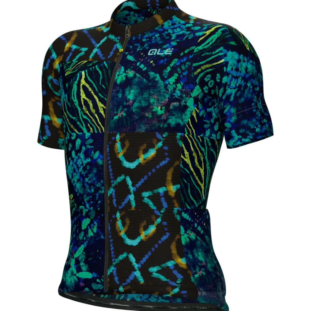 Alu00e9 Alé - Pragma Caraibi S/S Jersey - Radtrikot Black New