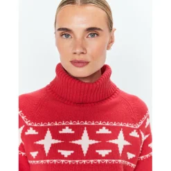 8848 Altitude - Women's Sage Wool Rollneck Sweat - Merinopullover Outlet