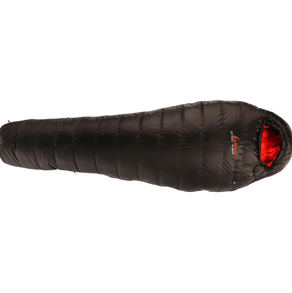 Alvivo Trekkingausrüstung|Daunenschlafsäcke-- Ibex 600 - Daunenschlafsack Black / Red