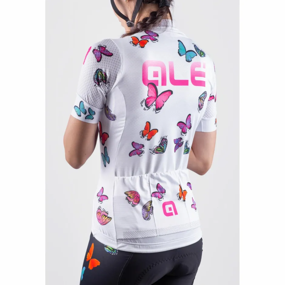 Alu00e9 Fahrradbekleidung|Radtrikots-Alé - Women's Butterfly Jersey - Radtrikot Black