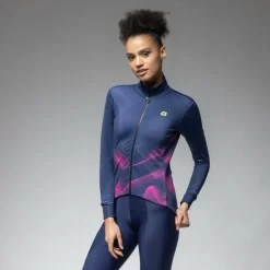 Alu00e9 Fahrradbekleidung|Fahrradjacken-Alé - Women's Pragma Cosmic Jacket - Fahrradjacke Navy Blue