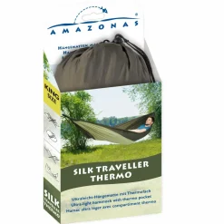 Amazonas Hängematten-- Silk Traveller Thermo - Hängematte Green