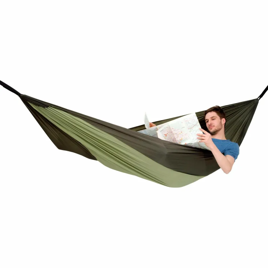 Amazonas Hängematten-- Silk Traveller Thermo - Hängematte Green