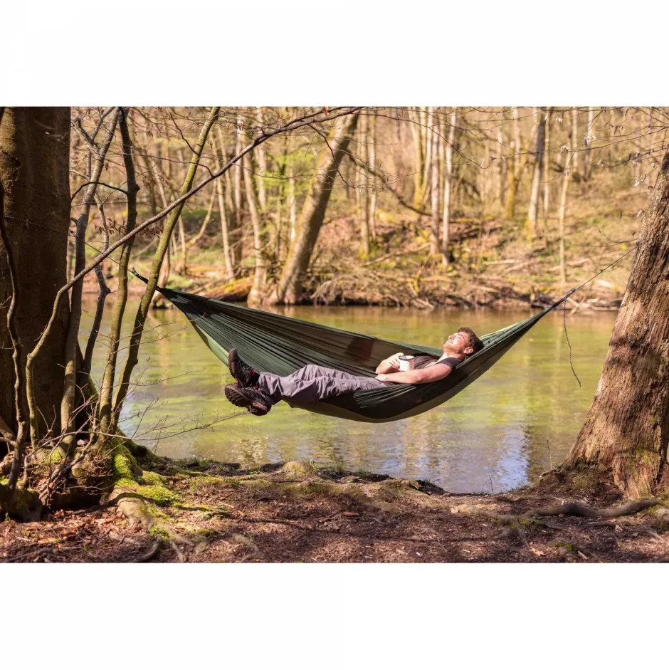 Amazonas Hängematten-- Silk Traveller Thermo - Hängematte Green