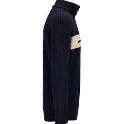 Amundsen Sports - Heroes Ski Turtle Neck - Wollpullover Faded Navy / Natural Sale