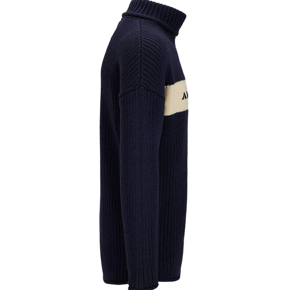 Amundsen Sports - Heroes Ski Turtle Neck - Wollpullover Faded Navy / Natural Sale