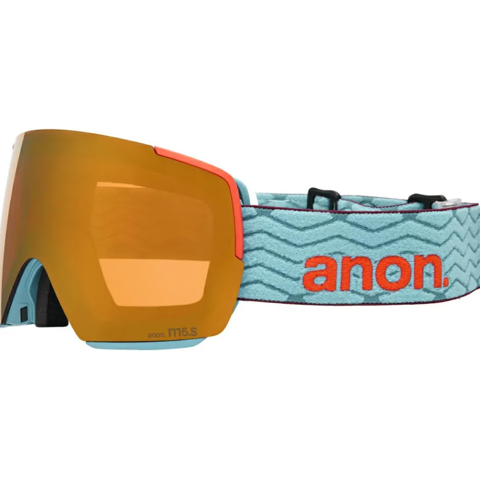 Anon Ski-Ausrüstung|Skibrillen-- M5S S3 (VLT 17%) + Bonus Lens S1 (VLT 59%) - Skibrille Retro Blue