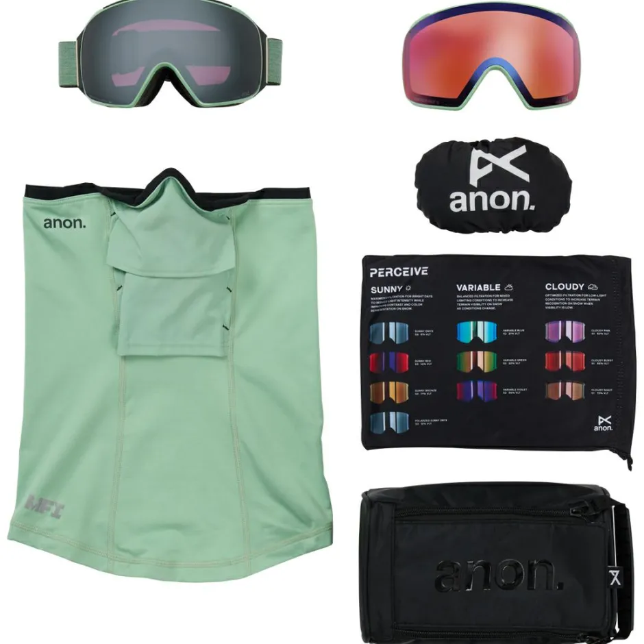 Anon Ski-Ausrüstung|Skibrillen-- M4 S4 (VLT 6%) (Toric) + Bonus Lens S2 (VLT 34%) - Skibrille