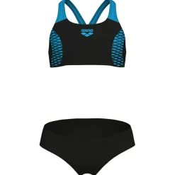 Arena Bademode-- Girl's Openings Bikini Energy Back - Bikini Black / Turquoise