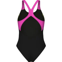 Arena Bademode-- Women's Openings Swimsuit V Back - Badeanzug Black / Turquoise