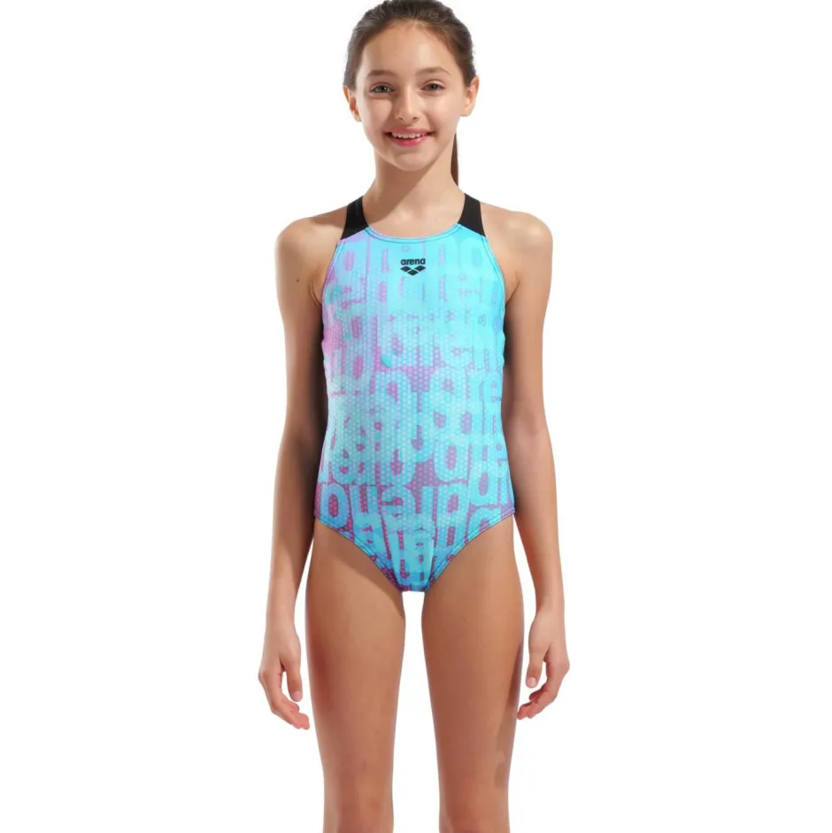 Arena - Girl's Multi Colours Swimsuit V Back - Badeanzug