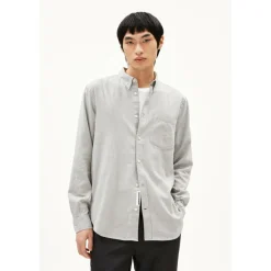 ARMEDANGELS - Araamo - Hemd Silver Melange Sale