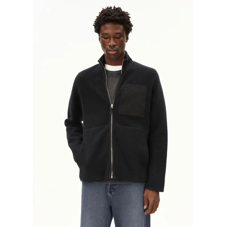 ARMEDANGELS Freizeitjacken|Jacken-- Flaabo Fleece Jacket - Fleecejacke Black