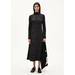 ARMEDANGELS - Women's Dailimaa Zebraraa - Kleid Black