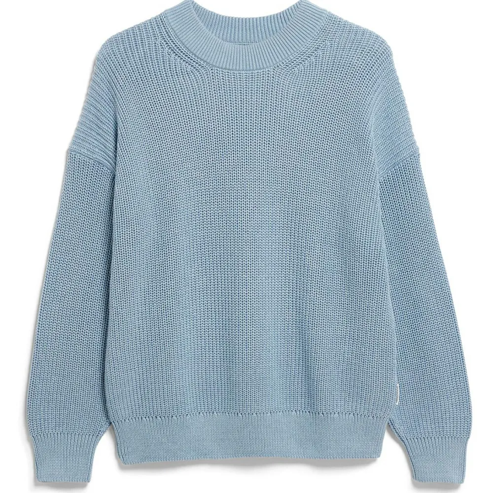 ARMEDANGELS - Women's Vanisé Knit Sweater - Pullover Blue Glow / Dark Blue Glow Discount