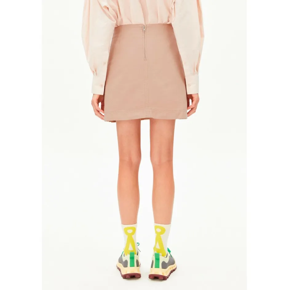 ARMEDANGELS Alltagsbekleidung-- Women's Workwear Canvas Mini Skirt - Rock True Camel