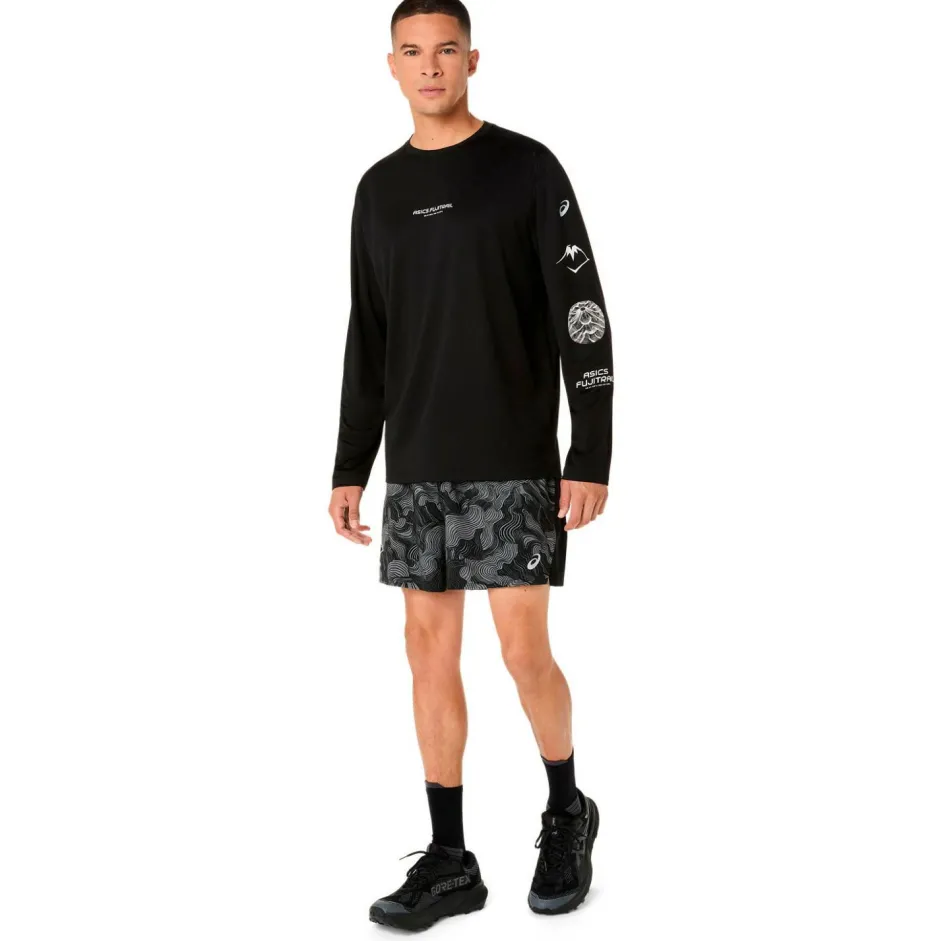 Asics Laufbekleidung|Shirts, Hemden & Longsleeves-- Fujitrail Logo L/S Top - Laufshirt