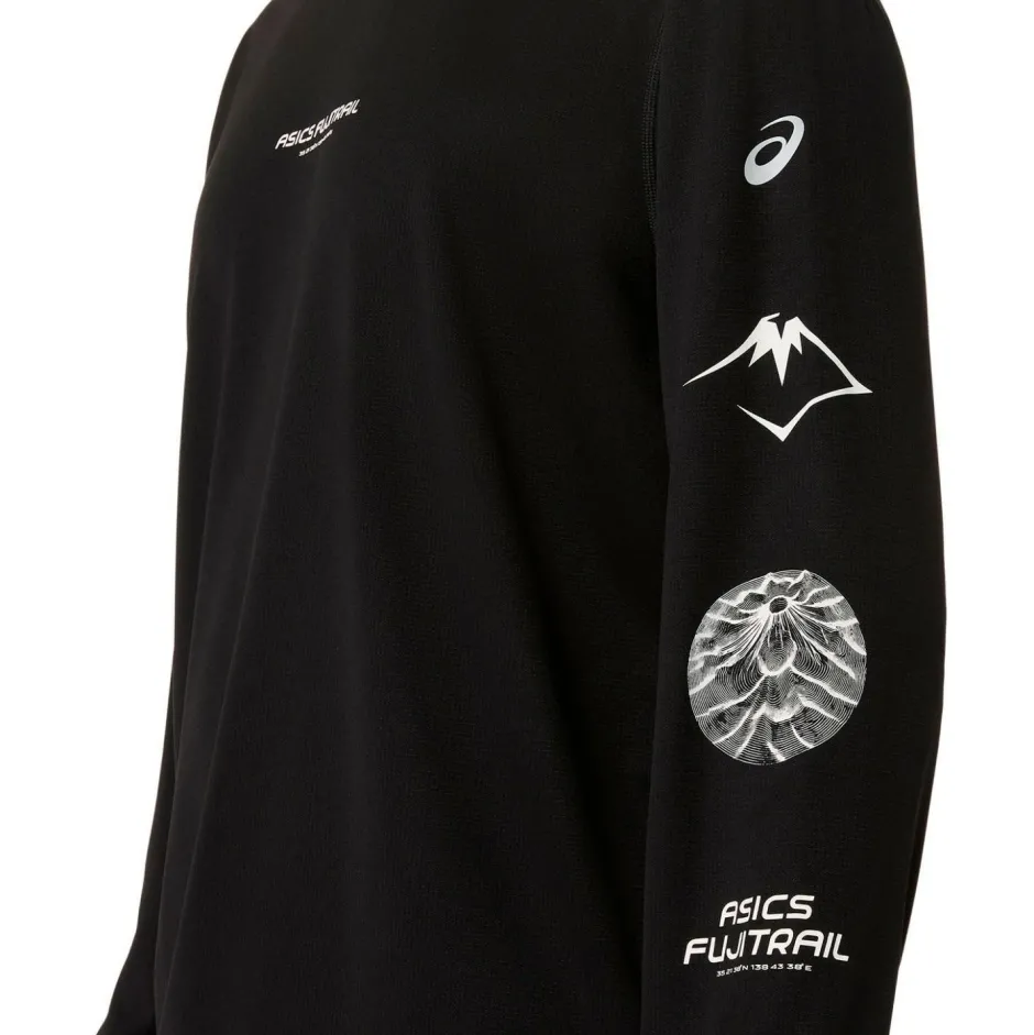 Asics Laufbekleidung|Shirts, Hemden & Longsleeves-- Fujitrail Logo L/S Top - Laufshirt
