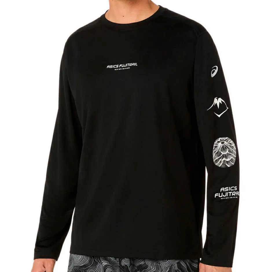 Asics Laufbekleidung|Shirts, Hemden & Longsleeves-- Fujitrail Logo L/S Top - Laufshirt