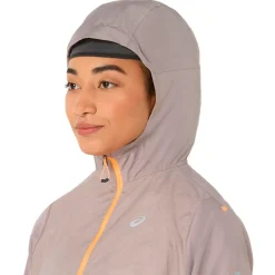 Asics - Women's Fujitrail Packable Windbreaker - Laufjacke Rainstorm Grey