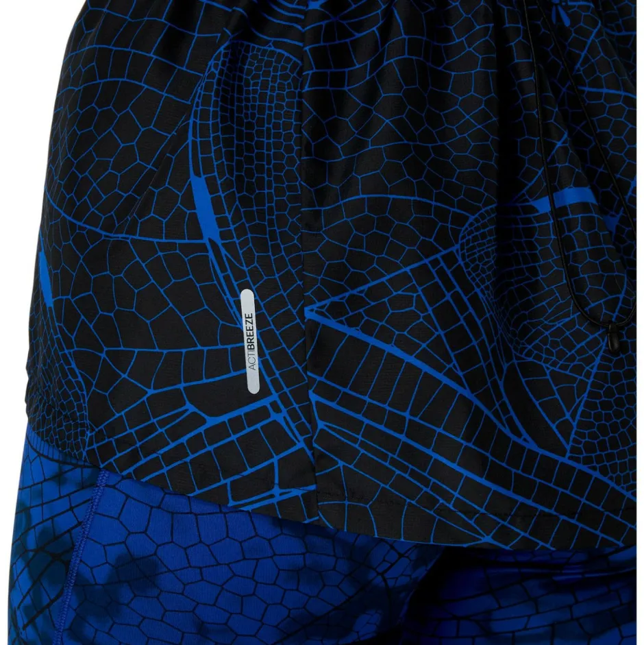 Asics Laufbekleidung|Jacken-- Women's Road Lite-Show Packable Jacket - Laufjacke Performance Black / Dark Cobalt