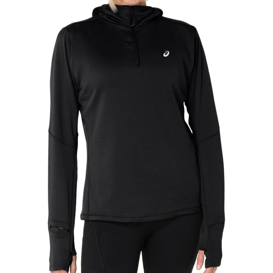 Asics Laufbekleidung|Shirts, Hemden & Longsleeves-- Women's Road Winter L/S Hoodie - Laufshirt