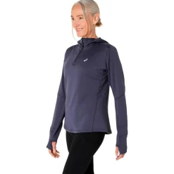 Asics Laufbekleidung|Shirts, Hemden & Longsleeves-- Women's Road Winter L/S Hoodie - Laufshirt