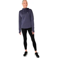 Asics Laufbekleidung|Shirts, Hemden & Longsleeves-- Women's Road Winter L/S Hoodie - Laufshirt