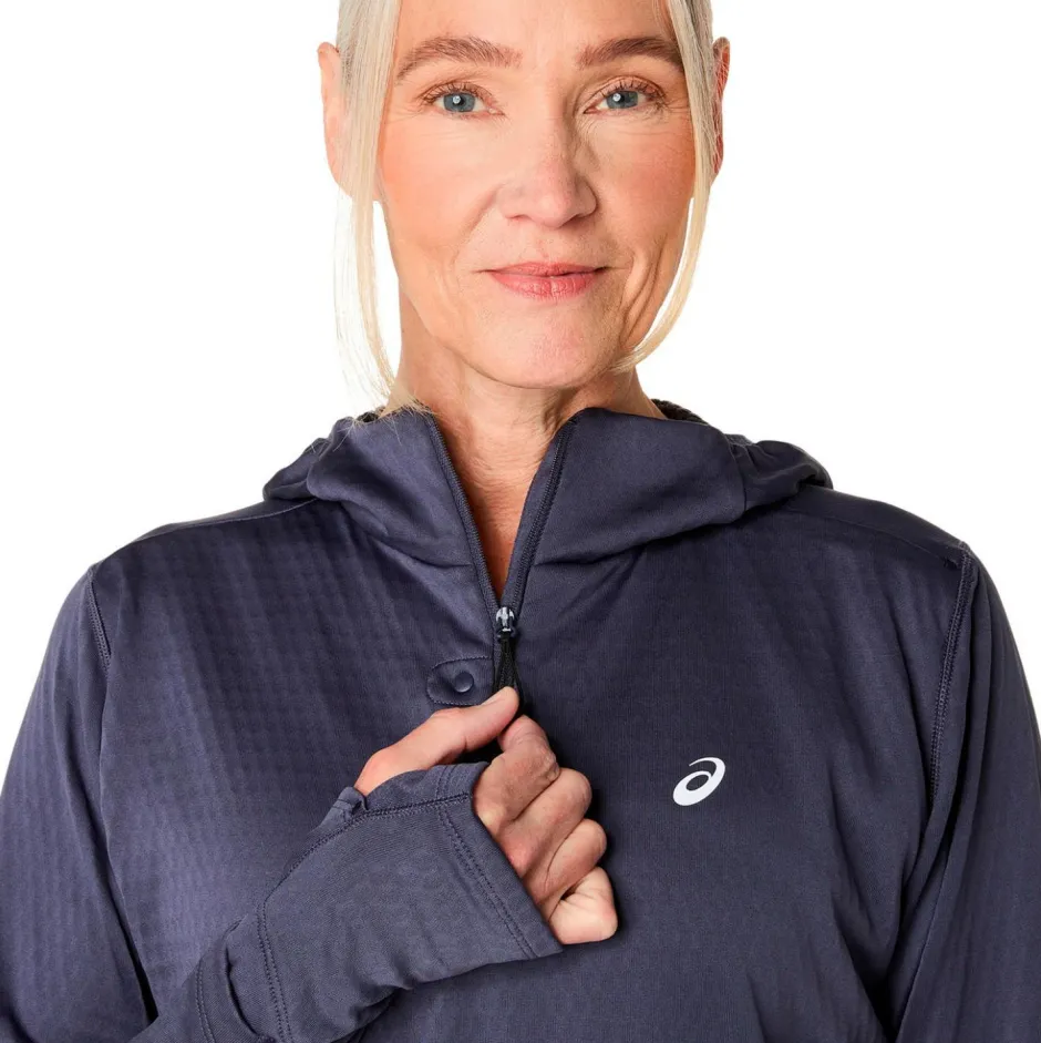 Asics Laufbekleidung|Shirts, Hemden & Longsleeves-- Women's Road Winter L/S Hoodie - Laufshirt