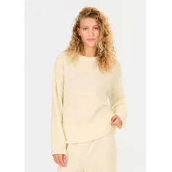 ATHLECIA - Women's Cardall Waffle Sweatshirt - Pullover Vaporous Gray