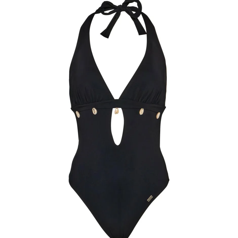 Banana Moon Bademode-- Women's Shellina Black - Badeanzug Noir