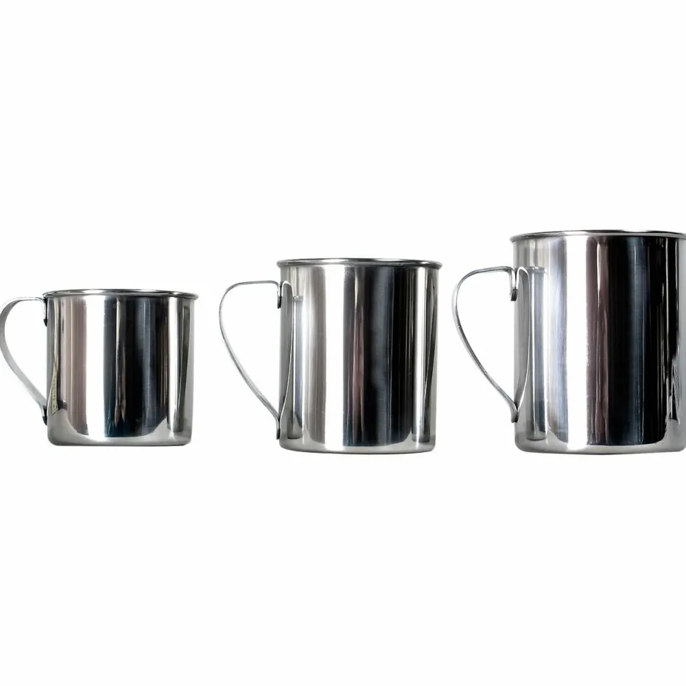 Basic Nature - Edelstahlbecher poliert Metallic Outlet