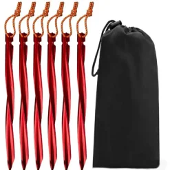 Basic Nature - Zelthering Y-Stake Spiral - Zelthering Red Outlet