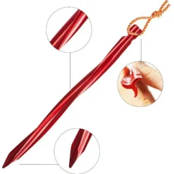 Basic Nature - Zelthering Y-Stake Spiral - Zelthering Red Outlet