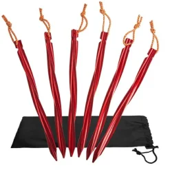 Basic Nature - Zelthering Y-Stake Spiral - Zelthering Red Outlet