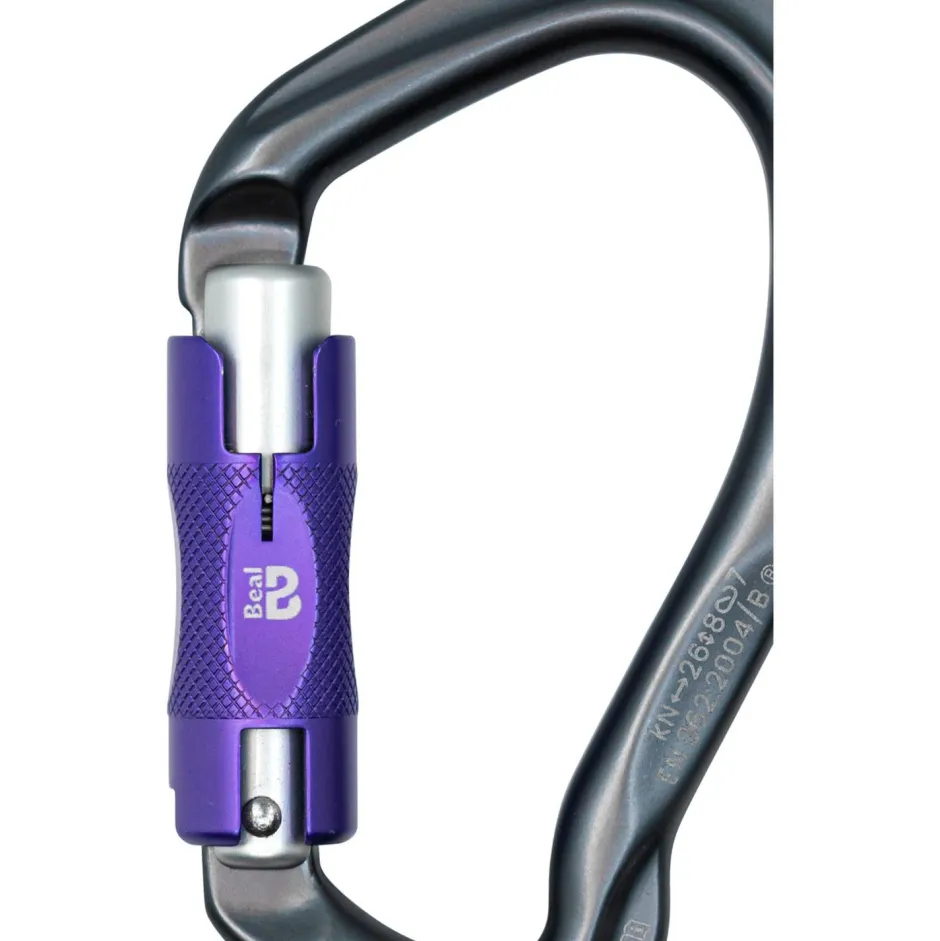 Beal Karabiner & Express-Sets-- Be Link Bi-Matic - Verschlusskarabiner Matt Grey