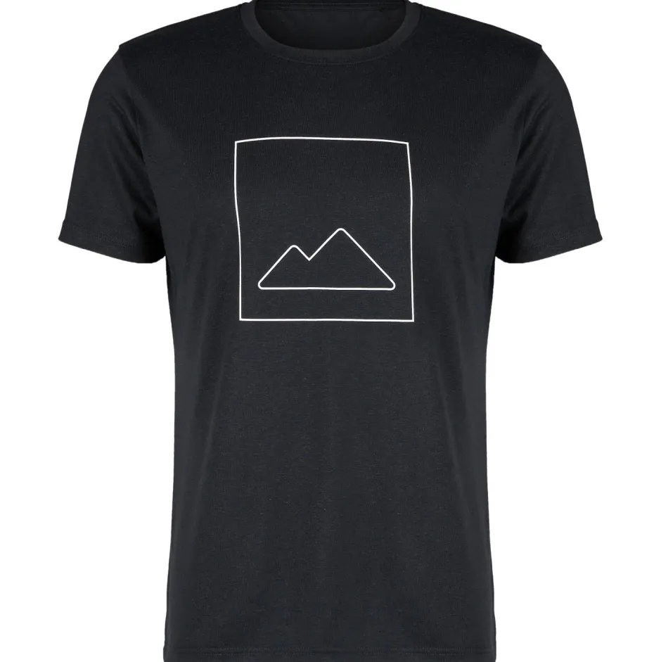 Bergfreunde Alltagsbekleidung|Wanderbekleidung-- Hemp15 Outline LogoBF. - Funktionsshirt Black