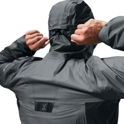 Berghaus Trekkingbekleidung|Skibekleidung-- MTN Guide Hyper Alpha Jacket - Regenjacke Grey Pinstripe / Jet Black