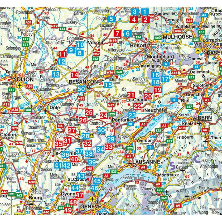Bergverlag Rother - Französischer Jura - Franche Comté - Wanderführer