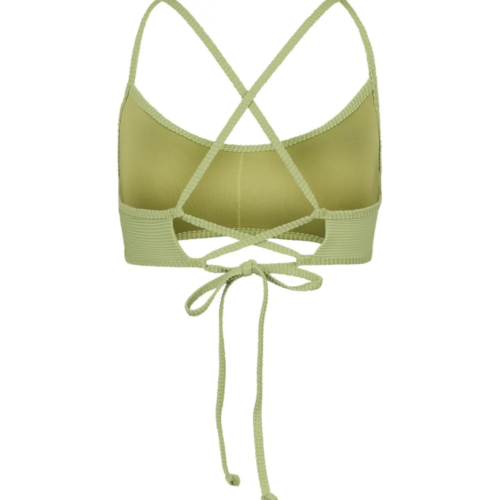 - Woen' Tanine ace Up Triet - Bikini-Top < Billabong New