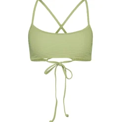 - Woen' Tanine ace Up Triet - Bikini-Top < Billabong New