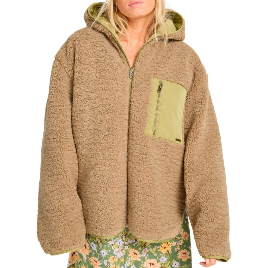 Billabong Freizeitjacken|Jacken-- Women's Oceanside Reversible Jacket - Freizeitjacke Green Tea