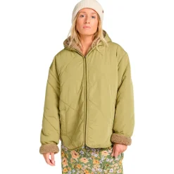 Billabong Freizeitjacken|Jacken-- Women's Oceanside Reversible Jacket - Freizeitjacke Green Tea