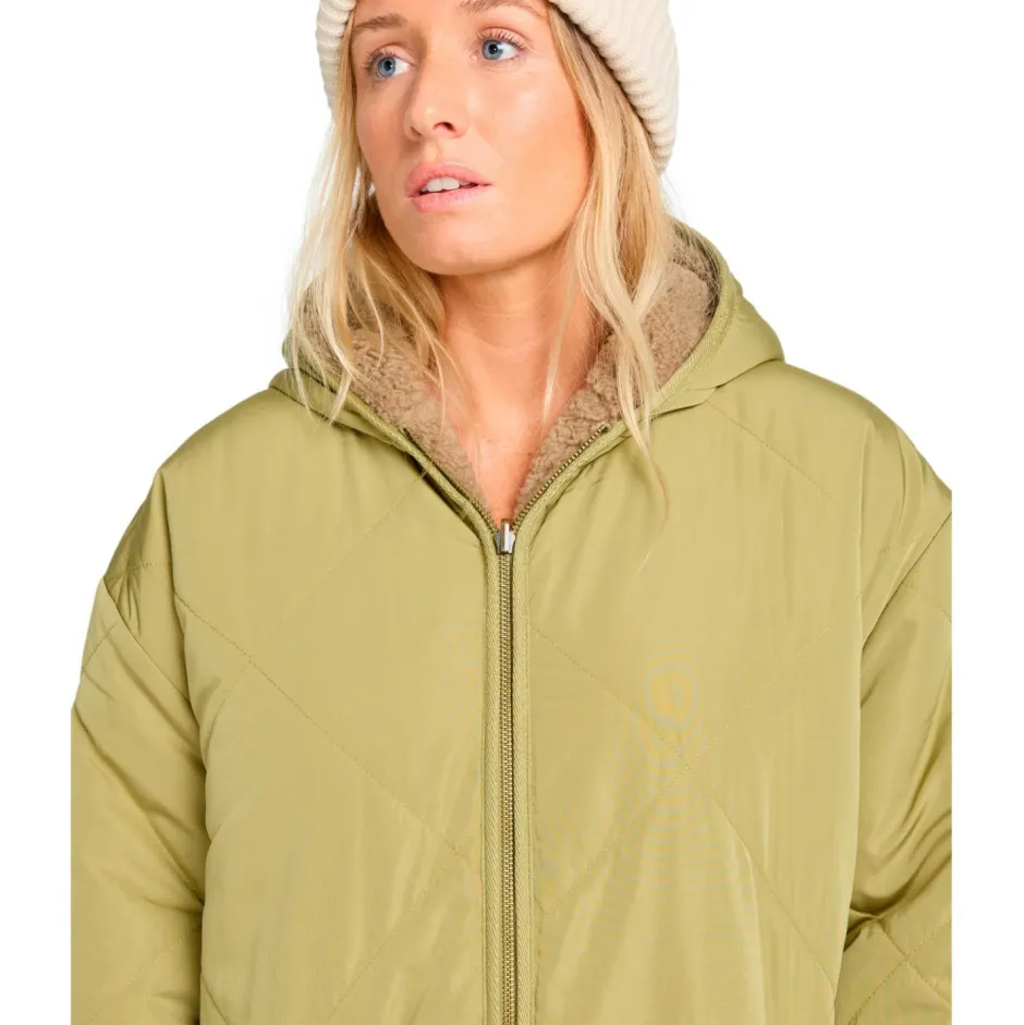 Billabong Freizeitjacken|Jacken-- Women's Oceanside Reversible Jacket - Freizeitjacke Green Tea