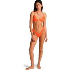 Billabong - Women's Summer High V Hike - Bikini-Bottom Fusion Orange Discount