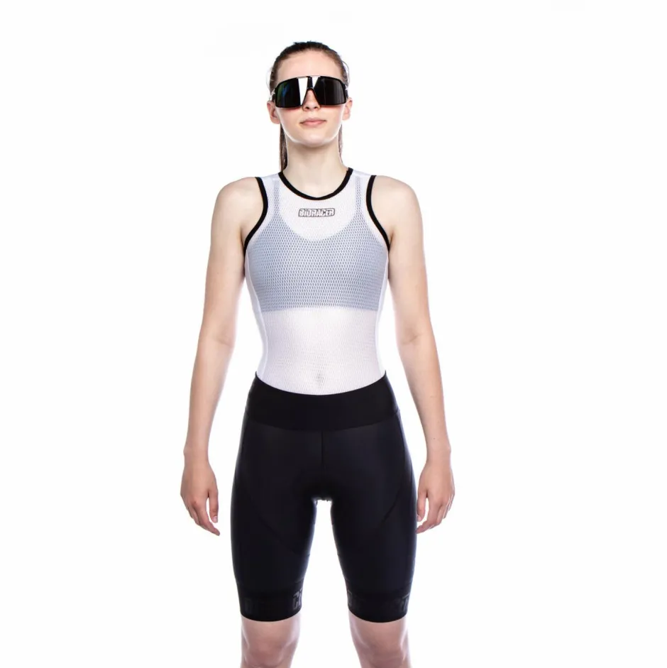 Bioracer Fahrradbekleidung|Radunterwäsche-- Women's Base Layer NS - Kunstfaserunterwäsche White