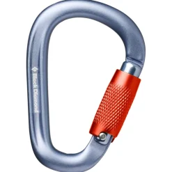 Black Diamond Karabiner & Express-Sets-- Pearlock Twistlock Carabiner - Verschlusskarabiner Gray