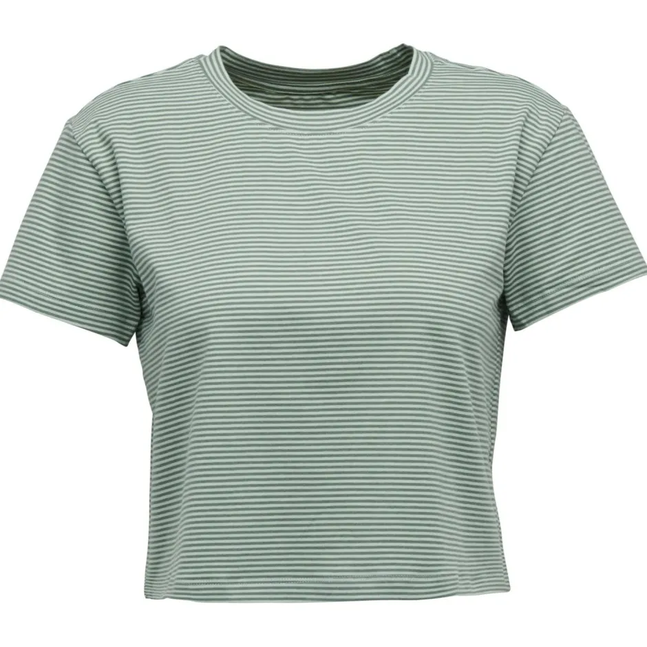 Black Diamond Kletterbekleidung|T-Shirts-- Women's BD Stripe Crop S/S Tee - T-Shirt
