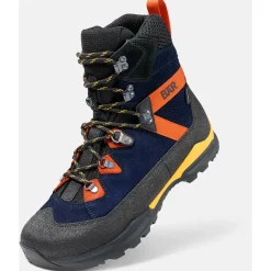 Bu00e4r Wanderschuhe|Trekkingschuhe-Bär - Bergkomfort WP - Wanderschuhe Dunkelblau / Orange